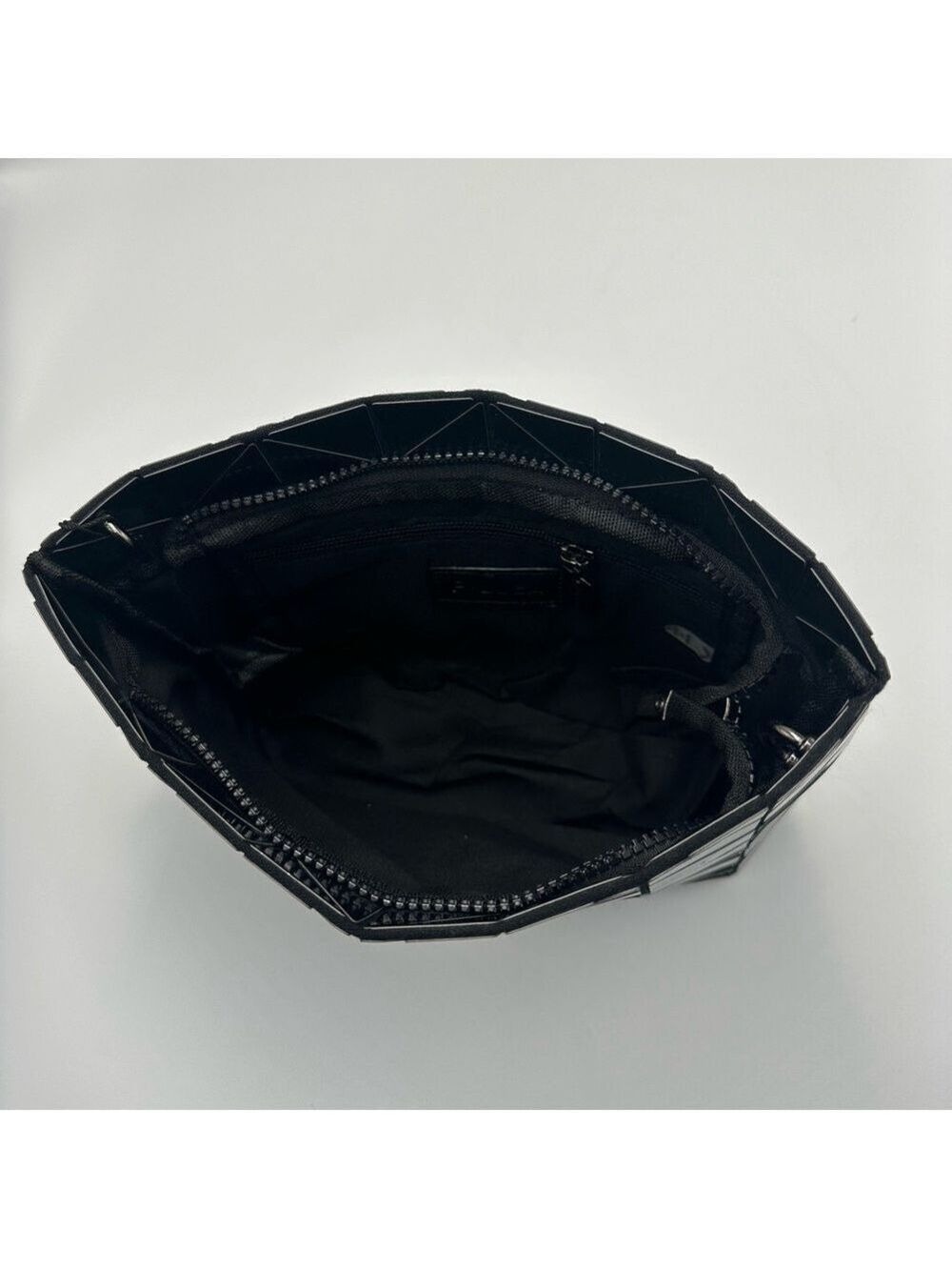 Patrizia Luca Geometric Crossbody Bag Clutch Purse Black Shimmer NWT - Picture 5 of 15